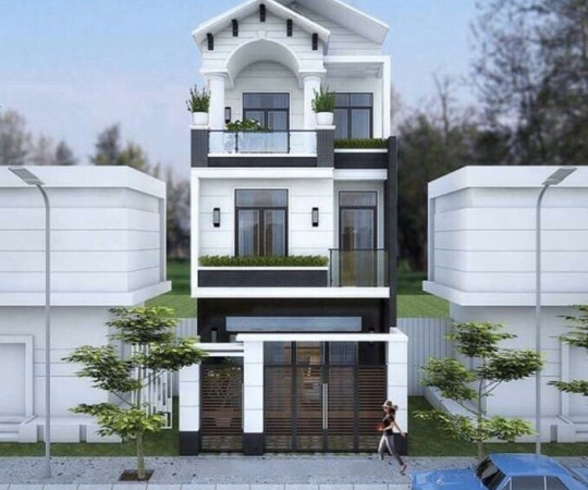 Thiết kế nhà phố 3 tầng đẹp, hiên đại – 28