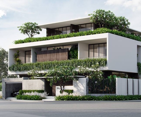 Mẫu thiết kế biệt thự tân cổ điển 2 tầng – 05
